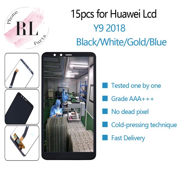 15pcs lcd display + touchscreen touch screen digitizer for huawei y9 2018 fla-l22 fla-lx2 fla-al00 fla-la10 fla-lx1
15pcs lcd display + touchscreen touch screen digitizer for huawei y9 2018 fla-l22 fla-lx2 fla-al00 fla-la10 fla-lx1