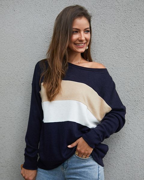 sweater women new pullovers spring autumn winter sweater casual mandarin collar long sleeve knitting patchwork color, White;black
sweater women new pullovers spring autumn winter sweater casual mandarin collar long sleeve knitting patchwork color, White;black