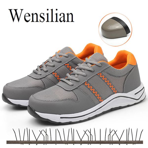 men's safety shoes lightweight 0.3kg steel toe cap work & safety boots breathable male puncture proof boots casual shoes 2019, Black
men's safety shoes lightweight 0.3kg steel toe cap work & safety boots breathable male puncture proof boots casual shoes 2019, Black