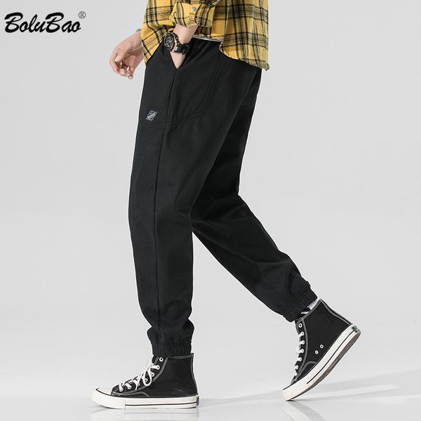 bolubao fashion men's pants brand men small feet wild trousers drawstring pencil pants casual solid color male cargo, Black
bolubao fashion men's pants brand men small feet wild trousers drawstring pencil pants casual solid color male cargo, Black