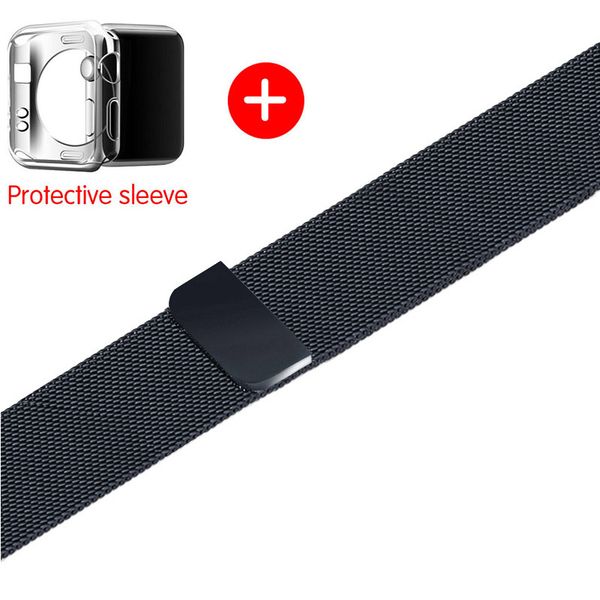milanese loop strap for apple watch band 42mm/38/44/40mm protective slieeve stainless steel metal bracelet watchband for iwatch, Black;brown
milanese loop strap for apple watch band 42mm/38/44/40mm protective slieeve stainless steel metal bracelet watchband for iwatch, Black;brown