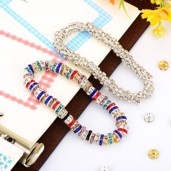 50pcs rhinestone rondelle spacer beads for jewelry making 4/6/8/10mm multi color crystal beads diy bracelet necklace accessories
50pcs rhinestone rondelle spacer beads for jewelry making 4/6/8/10mm multi color crystal beads diy bracelet necklace accessories