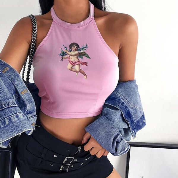 2020 new summer backless halter vests women camis harajuku print cropped tank bow tie crop off shoulder tank streetwear, Black;blue
2020 new summer backless halter vests women camis harajuku print cropped tank bow tie crop off shoulder tank streetwear, Black;blue