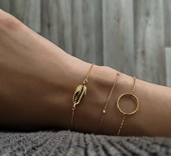 3 pcs/set bohemian bracelets retro shell circle chain gold bracelet set ladies charm bangle party wedding jewelry accessories, Black
3 pcs/set bohemian bracelets retro shell circle chain gold bracelet set ladies charm bangle party wedding jewelry accessories, Black