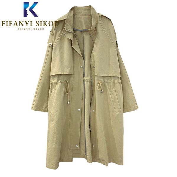 fashion khaki trench coat women korean casual windbreaker button zipper long trench coat spring autumn outerwear, Tan;black
fashion khaki trench coat women korean casual windbreaker button zipper long trench coat spring autumn outerwear, Tan;black