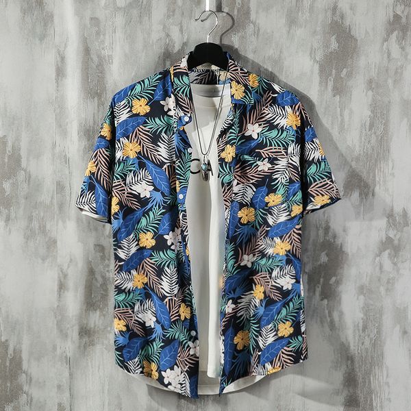 2019 new arrival men's hawaii shirts floral printed short sleeve summer casual shirt men plus size small pocket camisa masculina, White;black
2019 new arrival men's hawaii shirts floral printed short sleeve summer casual shirt men plus size small pocket camisa masculina, White;black