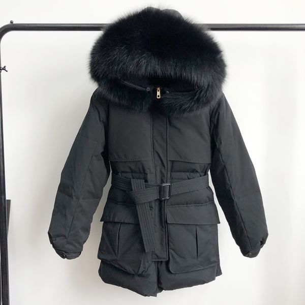real natural fur collar 2019 winter women slim jackets 90% white duck down jacket hooded long down parkas female thick outwear, Black
real natural fur collar 2019 winter women slim jackets 90% white duck down jacket hooded long down parkas female thick outwear, Black