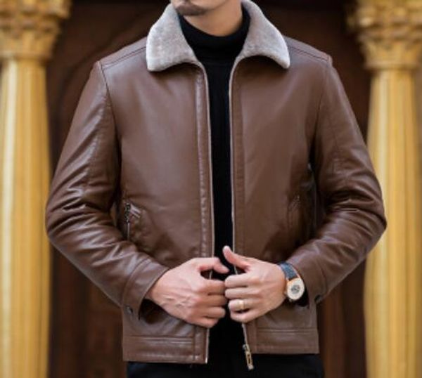 l-7xl 2019 winter men's new fashion jacke personalized large plus velvet thick large size fur one pu jacket, Black
l-7xl 2019 winter men's new fashion jacke personalized large plus velvet thick large size fur one pu jacket, Black