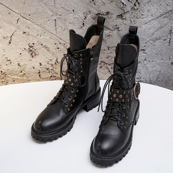 Winter Boots Women Rivets Ankle Boots For Women Med Heels Botas Mujer Motorcycle Boots Fashion Ladies Shoes Zapatos De Mujer
Winter Boots Women Rivets Ankle Boots For Women Med Heels Botas Mujer Motorcycle Boots Fashion Ladies Shoes Zapatos De Mujer