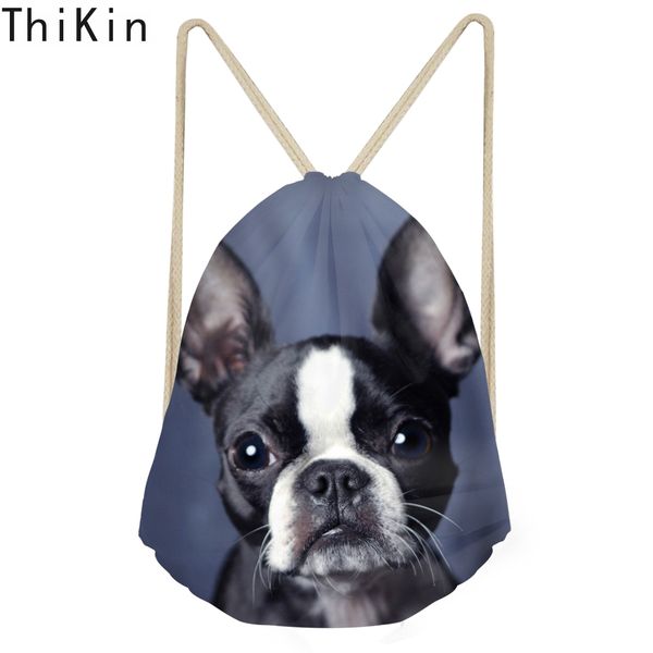 thikin cute 3d animal boston terrier printing women men drawstrings bags softback travel backpacks kids student storage bag
thikin cute 3d animal boston terrier printing women men drawstrings bags softback travel backpacks kids student storage bag