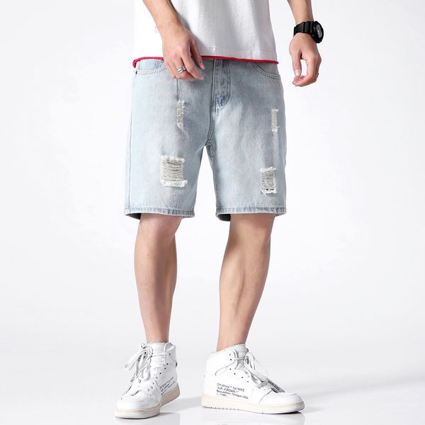 hzmen men's regular fit denim shorts summer casual ripped harajuku street wear short jeans, Blue
hzmen men's regular fit denim shorts summer casual ripped harajuku street wear short jeans, Blue