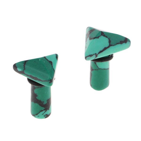 1 pair triangle ear tunnels fit plugs expander gauges piercing stretcher, Slivery;golden
1 pair triangle ear tunnels fit plugs expander gauges piercing stretcher, Slivery;golden