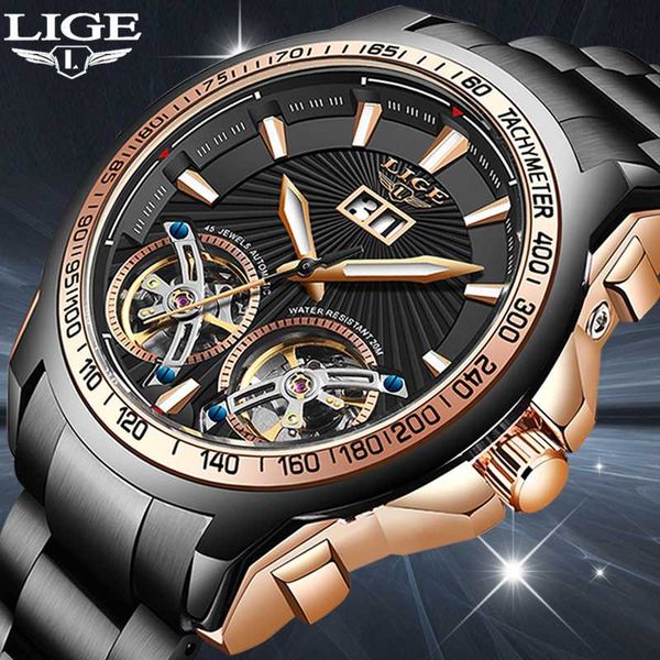 lige men's watches mens watches automatic mechanical sports watch men wirstwatch reloj hombres 2020, Slivery;brown
lige men's watches mens watches automatic mechanical sports watch men wirstwatch reloj hombres 2020, Slivery;brown