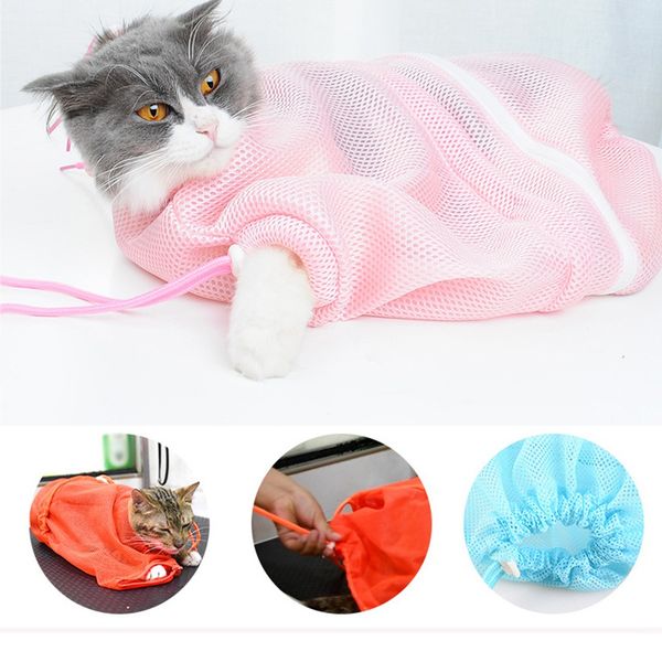 soft mesh cat grooming bath bag cat supplies washing bags for pet bathing nail trimming injecting anti scratch bite restraint
soft mesh cat grooming bath bag cat supplies washing bags for pet bathing nail trimming injecting anti scratch bite restraint