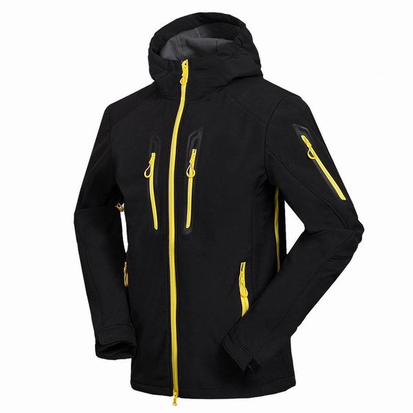 men fleece jacket autumn winter windproof waterproof warm soft shell coat solid color hooded windbreaker multi-pocket outerwear, Black;brown
men fleece jacket autumn winter windproof waterproof warm soft shell coat solid color hooded windbreaker multi-pocket outerwear, Black;brown