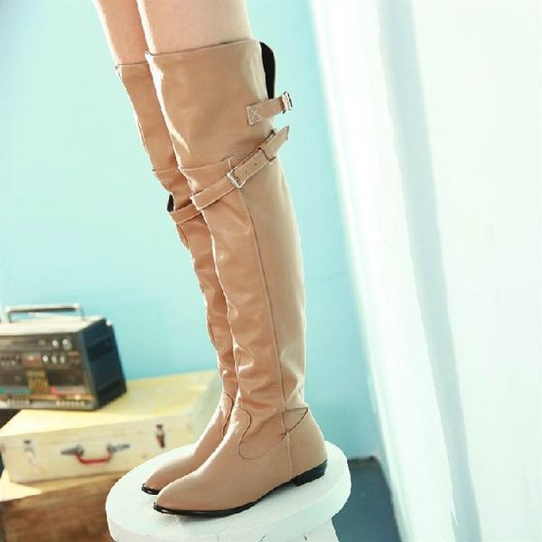 2014 new comfortable and stylish simplicity temperament belt buckle flat heel stovepipe knight knee boots plus size 35-43 em8987, Black
2014 new comfortable and stylish simplicity temperament belt buckle flat heel stovepipe knight knee boots plus size 35-43 em8987, Black