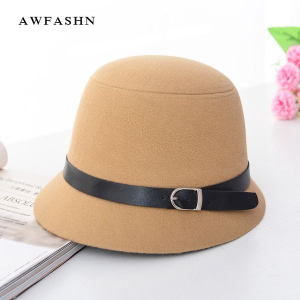 new women's wool bowler fedoras winter women hat solid color felt hat cylinder ladies vintage hats cap elegant, Blue;gray
new women's wool bowler fedoras winter women hat solid color felt hat cylinder ladies vintage hats cap elegant, Blue;gray