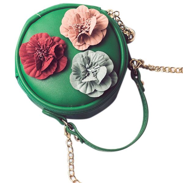 autumn and winter new small round bag cute flower handbags purse simple shoulder diagonal package trend green
autumn and winter new small round bag cute flower handbags purse simple shoulder diagonal package trend green