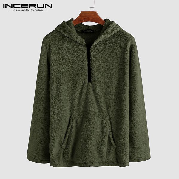 incerun fashion men's sweatshirts fleece hooded long sleeve fluffy zippers pullovers pockets streetwear hip-hop hoodies men 2019, Black
incerun fashion men's sweatshirts fleece hooded long sleeve fluffy zippers pullovers pockets streetwear hip-hop hoodies men 2019, Black