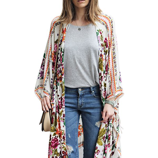 zexxxy women's summer floral pattern 3/4 batwing sleeve open boho chiffon coat, Black;brown
zexxxy women's summer floral pattern 3/4 batwing sleeve open boho chiffon coat, Black;brown