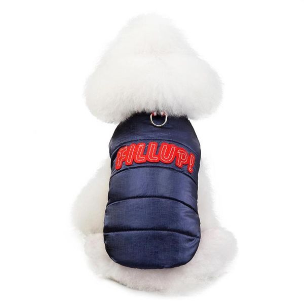 puppy kitten blue/red vest standing collar clothing dog cat winter warm cotton clothes letter down coat pet supplies
puppy kitten blue/red vest standing collar clothing dog cat winter warm cotton clothes letter down coat pet supplies