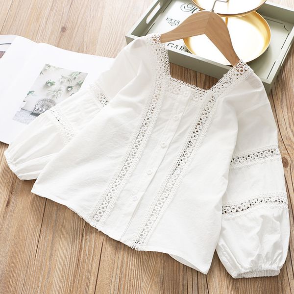 childrenswear 2020 spring new style girls hipster shirt small children's cute sweet hollow out lace-collared blouse base shirt, White
childrenswear 2020 spring new style girls hipster shirt small children's cute sweet hollow out lace-collared blouse base shirt, White