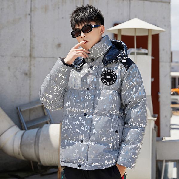 men's down jacket bright face gilded cotton coat 2019 winter new down cotton pad casual tide brand jacket thick men's jac, Black
men's down jacket bright face gilded cotton coat 2019 winter new down cotton pad casual tide brand jacket thick men's jac, Black