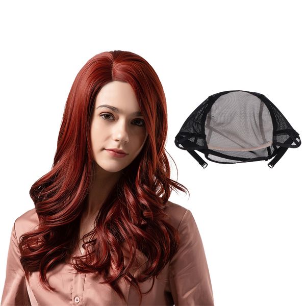 18 inches christmas women's anime cosplay party long wavy side part hair wig with elastic lace black mesh net cap
18 inches christmas women's anime cosplay party long wavy side part hair wig with elastic lace black mesh net cap