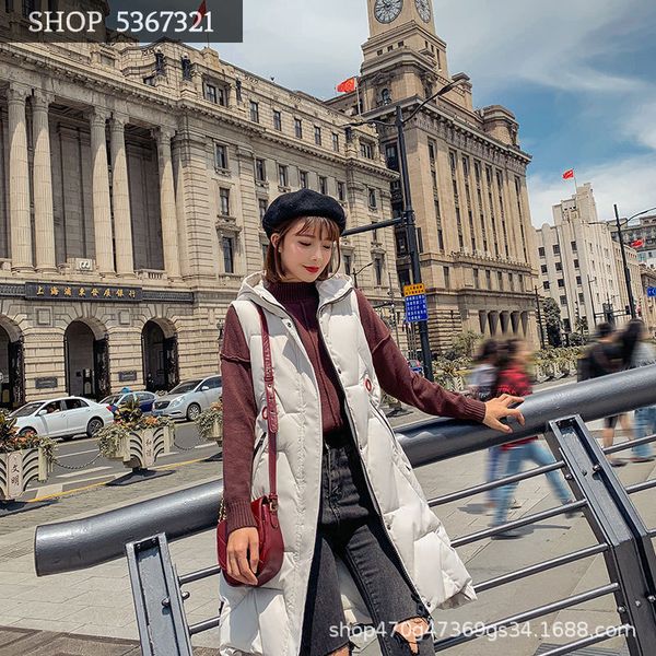 2019 season long fund cotton-padded clothes woman vest woman down cotton dress loose coat, Black;white
2019 season long fund cotton-padded clothes woman vest woman down cotton dress loose coat, Black;white