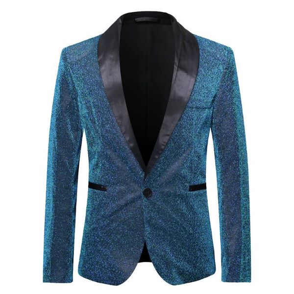 men's suits & blazers glitter party men jacket slim fit mens long sleeve single breasted for males, White;black
men's suits & blazers glitter party men jacket slim fit mens long sleeve single breasted for males, White;black