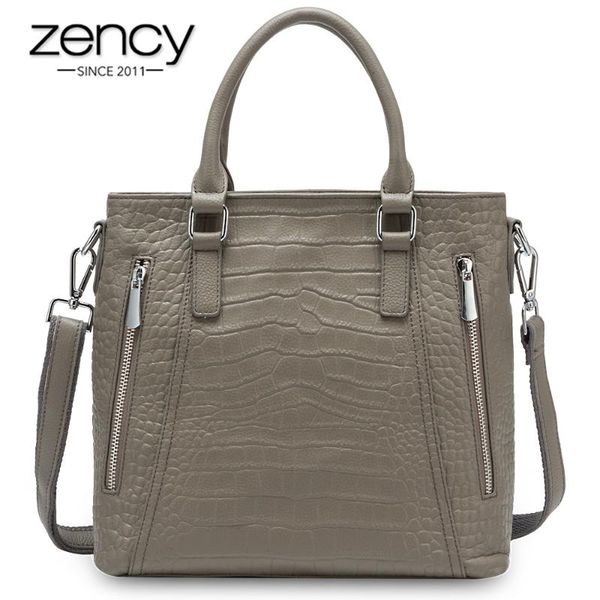 zency casual tote handbag 100% genuine leather lady shoulder bag fashion women crossbody bags black grey
zency casual tote handbag 100% genuine leather lady shoulder bag fashion women crossbody bags black grey
