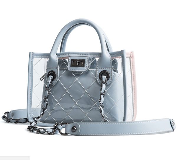 новая мода прозрачный плечевые crossbody сумки pu + pvc clear bag сумка женская девушки вскользь цепи сумки и кошельки
новая мода прозрачный плечевые crossbody сумки pu + pvc clear bag сумка женская девушки вскользь цепи сумки и кошельки
