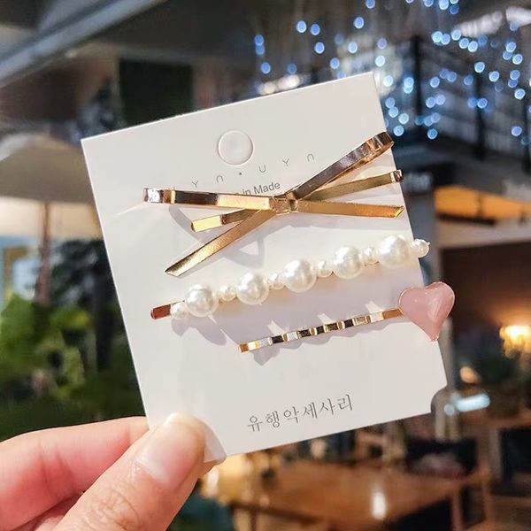2019 fashion simple 3pcs pearl hairpin pink small clip tiara hairpin cute ins side bb clip hair jewelry, Golden;silver
2019 fashion simple 3pcs pearl hairpin pink small clip tiara hairpin cute ins side bb clip hair jewelry, Golden;silver