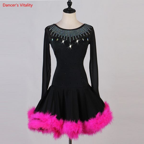 latin dance competition dress women latin dress feathers dance wear women costumes salsa samba costumes, Black;red
latin dance competition dress women latin dress feathers dance wear women costumes salsa samba costumes, Black;red