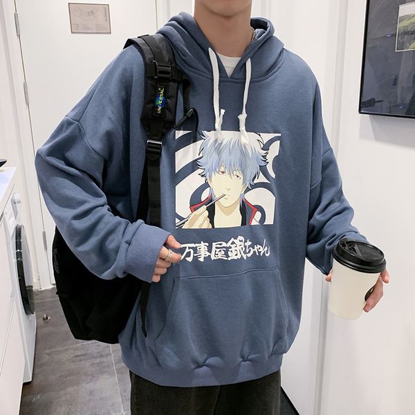 2019 spring men's new casual pattern printing long-sleeved hooded hoodies loose temperament trend cotton harajuku streetwear, Black
2019 spring men's new casual pattern printing long-sleeved hooded hoodies loose temperament trend cotton harajuku streetwear, Black