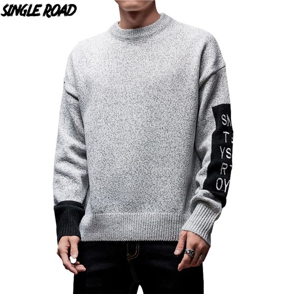 singleroad thick sweater men 2019 winter wool clothes knitted pullover cashmere sweaters male loose fashion jumper high quality, White;black
singleroad thick sweater men 2019 winter wool clothes knitted pullover cashmere sweaters male loose fashion jumper high quality, White;black