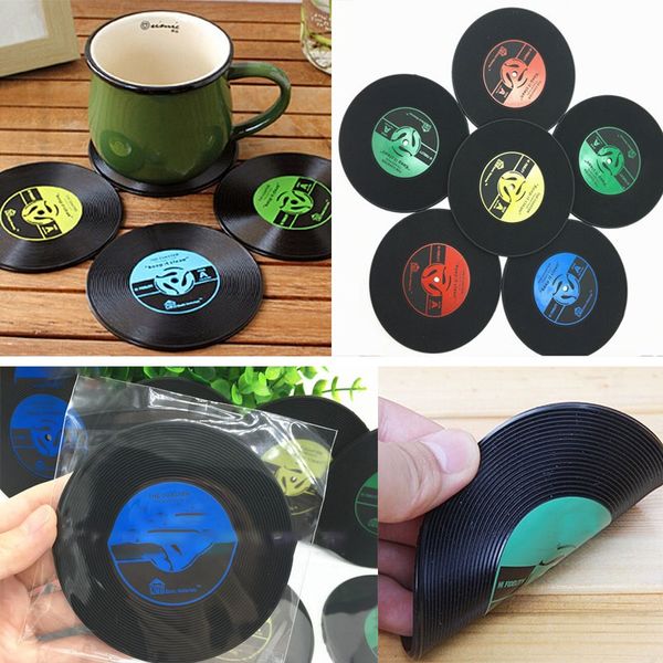 cd records coaster vinyl cd record cups drinks holder mat tableware placemat for bar home cup accessories an2408
cd records coaster vinyl cd record cups drinks holder mat tableware placemat for bar home cup accessories an2408