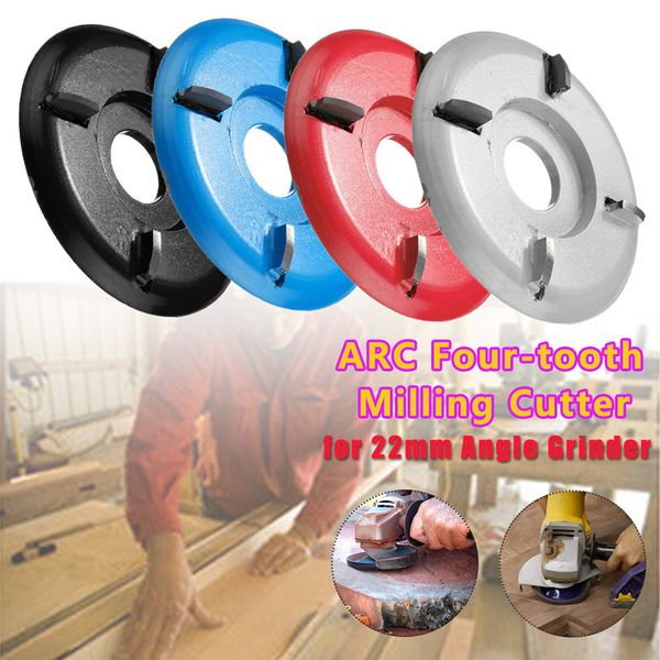 four-tooth arc/flat plane 90mm wood carving disc tool milling cutter for 22mm aperture angle grinder attachment tray blade
four-tooth arc/flat plane 90mm wood carving disc tool milling cutter for 22mm aperture angle grinder attachment tray blade