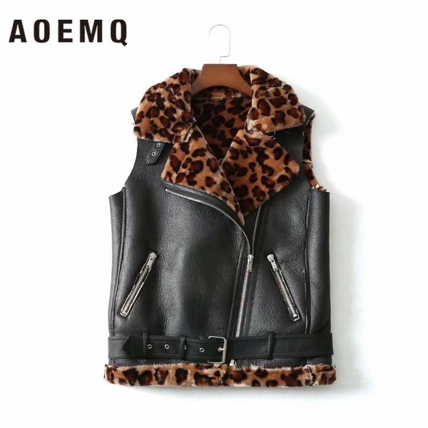 aoemq fashion wild leopard fur one popular motorcycle vest vest thick warm sleeveless lapel fur one short coat faux coat, Black
aoemq fashion wild leopard fur one popular motorcycle vest vest thick warm sleeveless lapel fur one short coat faux coat, Black