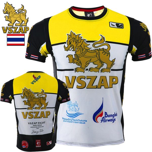 vszap new men's fitness stretch cotton short sleeve muay thai boxing broadcast sports t-shirt quick-drying clothes, White;black
vszap new men's fitness stretch cotton short sleeve muay thai boxing broadcast sports t-shirt quick-drying clothes, White;black