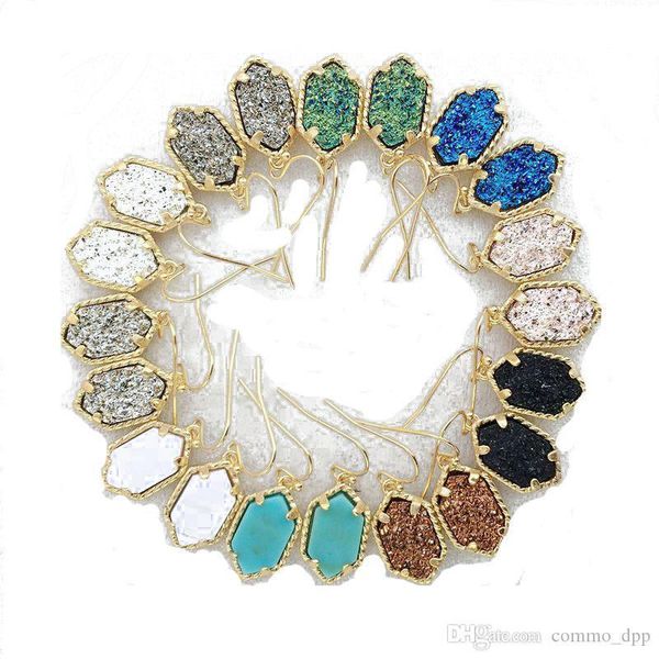 brand druzy chandelier earrings women gold natural stone copper dangle earrings for ladies fashion luxury jewelry wholesale, Silver
brand druzy chandelier earrings women gold natural stone copper dangle earrings for ladies fashion luxury jewelry wholesale, Silver