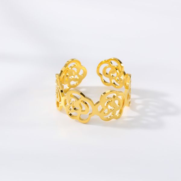 rose flowers gold color opening finger rings for women wedding jewelry stainless steel ring anel feminino, Slivery;golden
rose flowers gold color opening finger rings for women wedding jewelry stainless steel ring anel feminino, Slivery;golden
