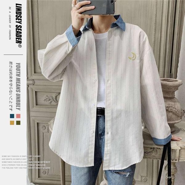 мужская рубашка vintage полосатый ложные две части белого вскользь longsleeve рубашки harajuku thin сыпучие рубашки уличная, White;black
мужская рубашка vintage полосатый ложные две части белого вскользь longsleeve рубашки harajuku thin сыпучие рубашки уличная, White;black