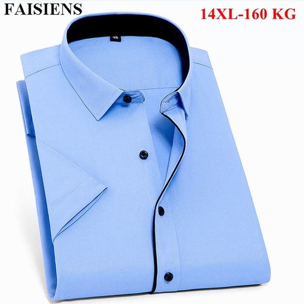 faisiens 11xl 12xl 13xl 14xl large size mens shirt turn down collar short sleeve solid blue white male bussiness casual shirts, White;black
faisiens 11xl 12xl 13xl 14xl large size mens shirt turn down collar short sleeve solid blue white male bussiness casual shirts, White;black