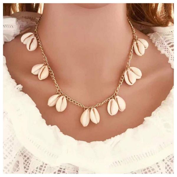 2020 new fashion arcylic natural shell chain necklaces bohemian cute literary simple clavicle chain necklaces for women jewelry, Silver
2020 new fashion arcylic natural shell chain necklaces bohemian cute literary simple clavicle chain necklaces for women jewelry, Silver