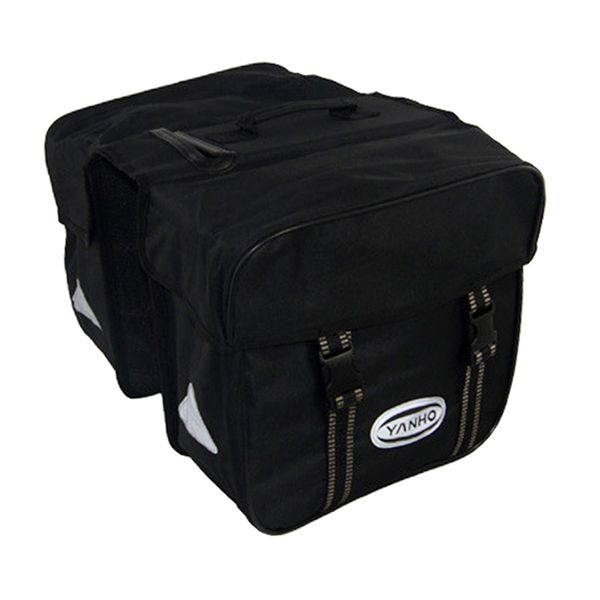 sturdy bike bag bicycle panniers with carrying handle, reflective triangle on every side and large pockets - large capacity
sturdy bike bag bicycle panniers with carrying handle, reflective triangle on every side and large pockets - large capacity