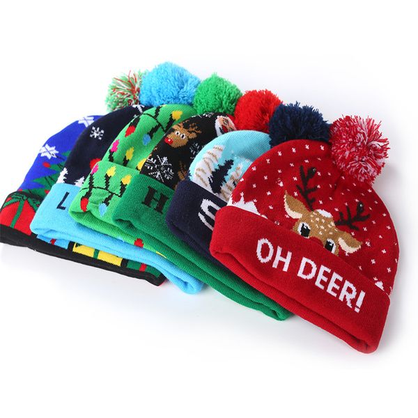 led christmas beanies knitted hats light-up winter warm skull caps halloween decor fashion xmax pompon ball hats tss368, Yellow
led christmas beanies knitted hats light-up winter warm skull caps halloween decor fashion xmax pompon ball hats tss368, Yellow
