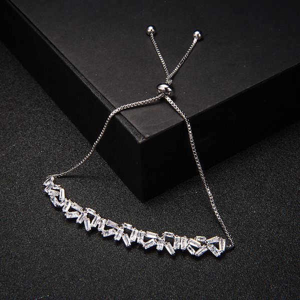 bracelet nankiya geometric temperament bracelet for women party jewelry accessories adjustable cubic zirconia sl068 pulsera, Golden;silver
bracelet nankiya geometric temperament bracelet for women party jewelry accessories adjustable cubic zirconia sl068 pulsera, Golden;silver