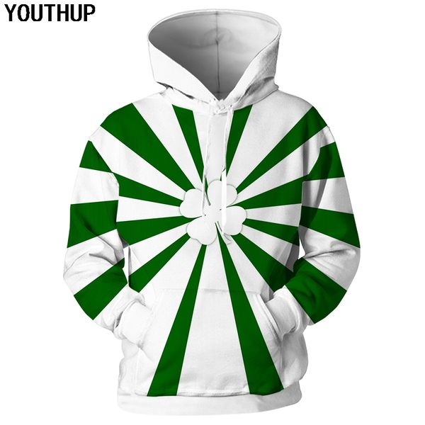 youthup 2019 3d hoodies male st. patrick's day hooded sweatshirts men fashion holiday hoodies 3d shamrocks print pullovers tops, Black
youthup 2019 3d hoodies male st. patrick's day hooded sweatshirts men fashion holiday hoodies 3d shamrocks print pullovers tops, Black