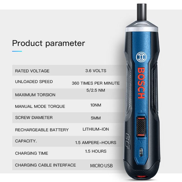 bosch go rechargeable 3.6v smart cordless screwdriver mini power tool, 6 modes adjustable torques screwdriver tool kits
bosch go rechargeable 3.6v smart cordless screwdriver mini power tool, 6 modes adjustable torques screwdriver tool kits